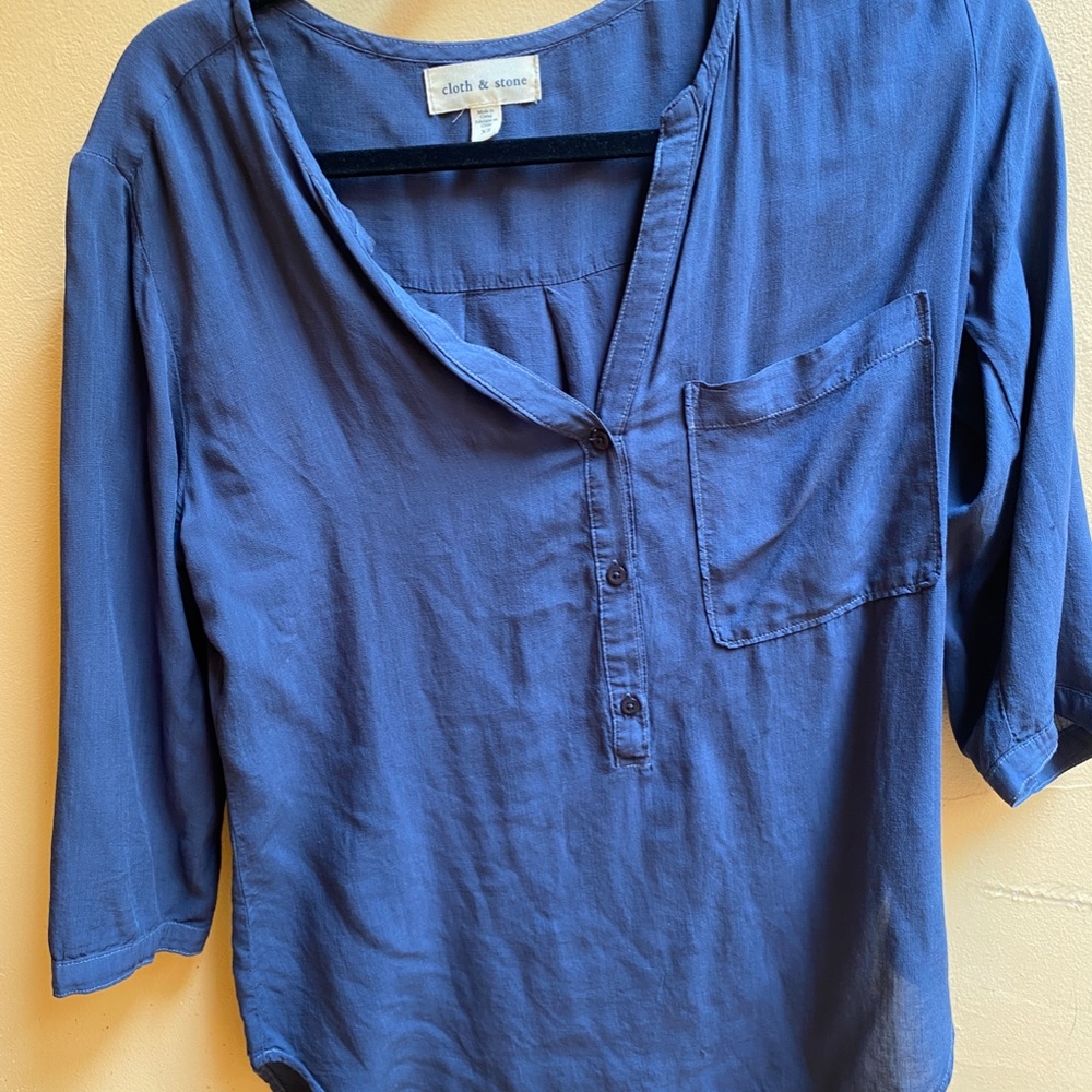 Cloth & Stone Long Sleeve Button-Down Shirt Size XS